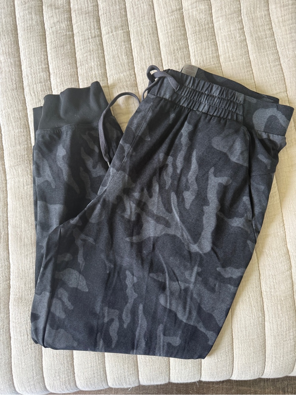 Black Camouflage Jogger Pants -